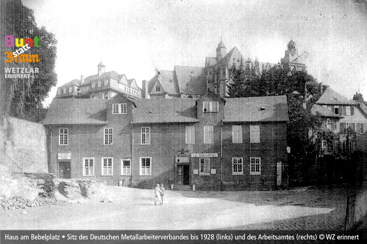 WdE-Station 12 August-Bebel-Denkmal DMV-Büro bis 1928