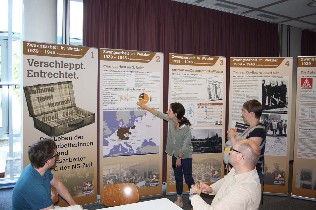 Präsentation Ausstellungsprojekt Zwangsarbeit 2017-06-12 W-v-Siemens-Sch