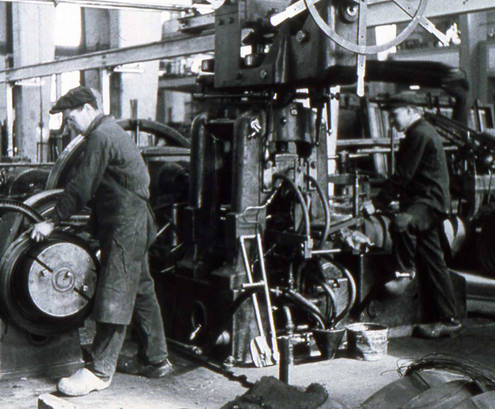 Arbeiter bei Buderus 1940er Jahre