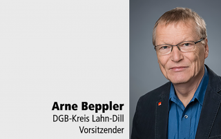 Arne Beppler Tafelspender DGB-Kreis LDK DMV-Haus