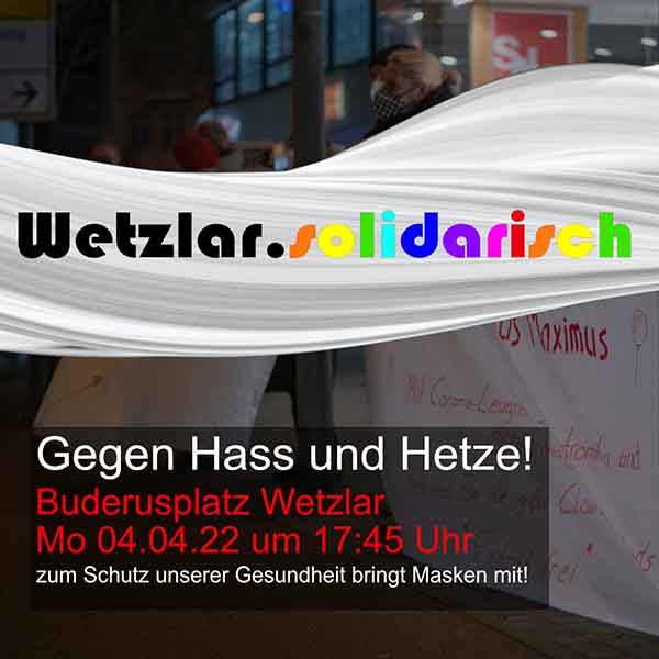 Wetzlar solidarisch am 04.04.2022