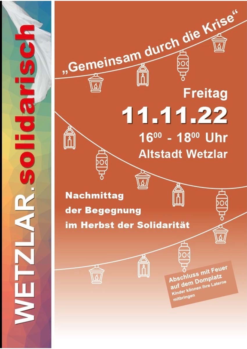 Wetzlar.solidarisch Gemeinsam durch die Krise 11.11.2022