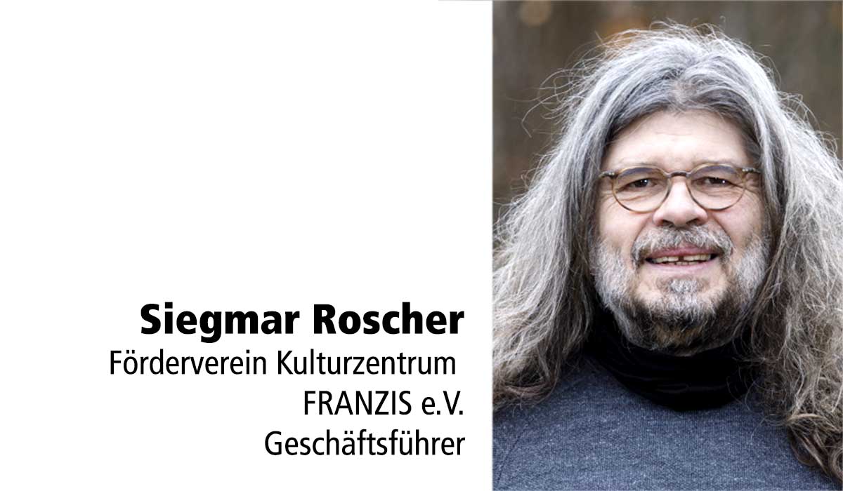 Sponsoren Tafelstifter Siegmar Roscher Geschäftsführer Förderverein Kulturzentrum FRANZIS