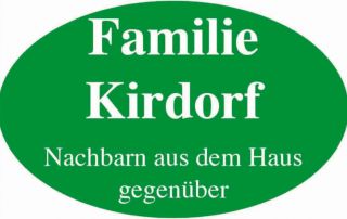 Tafelstifter Familie Kirdorf Tafel 17 für Jakob Sauer Logo
