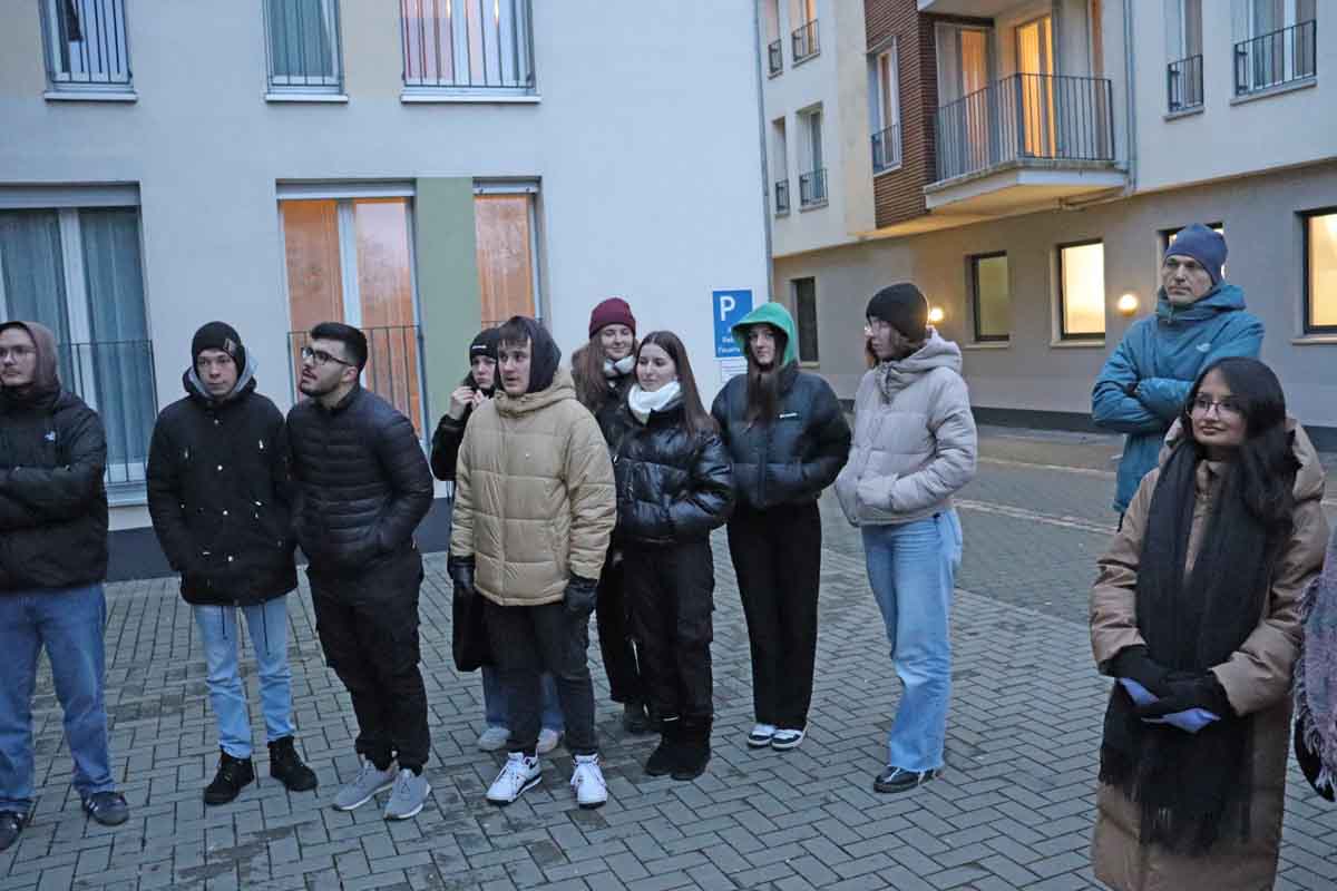 Weg der Erinnerung, Gruppenführung für GLK 13 der Goetheschule am Fr., 01.12.2023