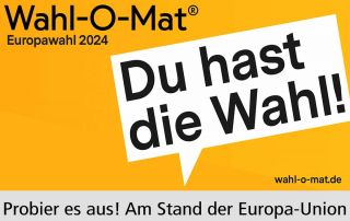 Demokratiefest 25.05.2024 Logo Wahl-O-Mat