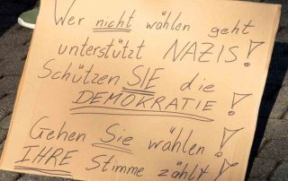 Demokratieparcour und Menschenkette am 08.02.2025 in Wetzlar