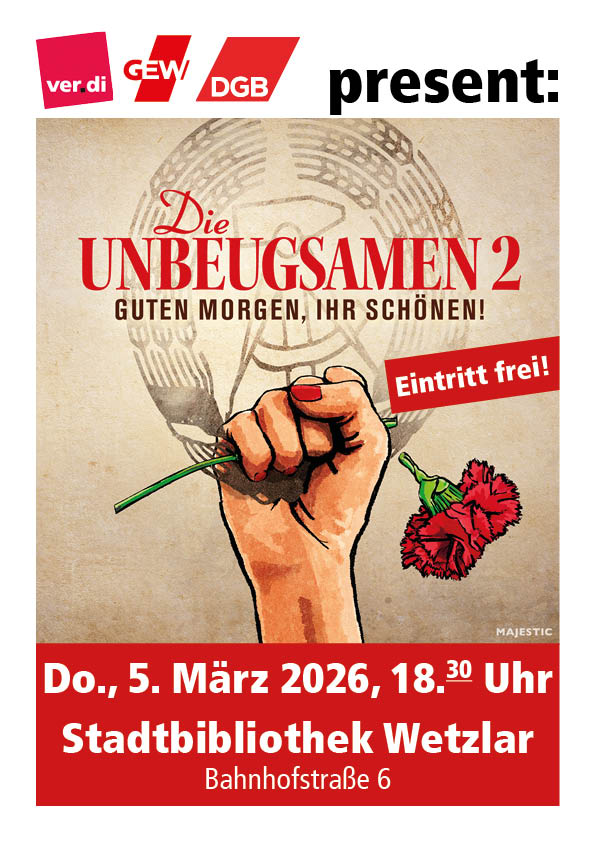 Frauentagsfilm »Die Unbeugsamen 2« am 05.03.2026 Stadtbibliothek WZ