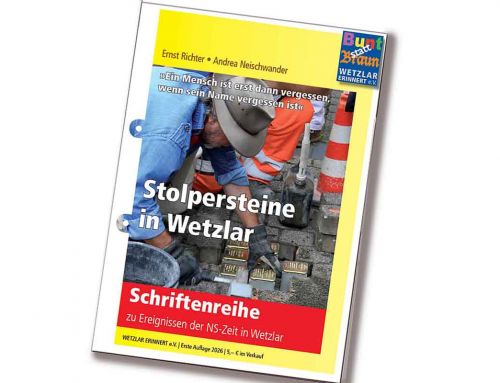 Begleitband »Stolpersteine in Wetzlar«