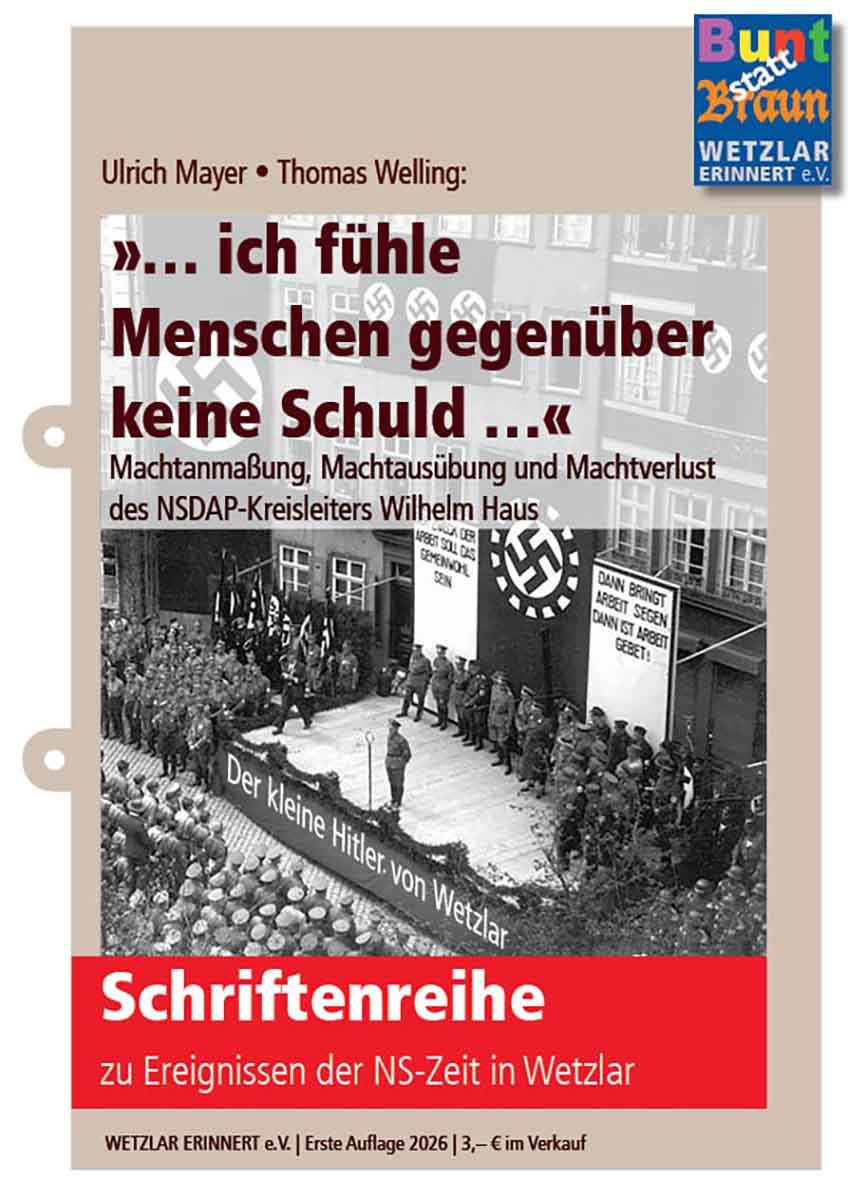 Cover der neuen Schrift über dne kleinen Führer von Wetzlar