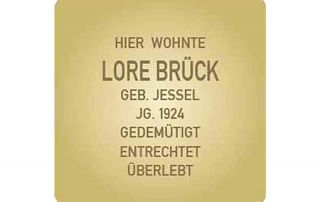 Stolperstein für Lore Brück