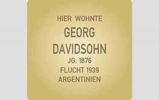 Stolperstein für Georg Davidsohn