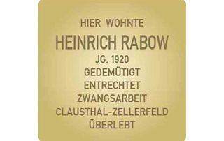 Stolperstein für Heinrich Rabow