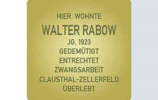 Stolperstein für Walter Rabow