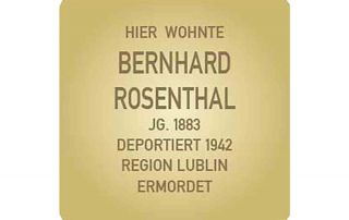 Stolperstein für Bernhard Rosenthal
