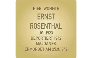 Stolperstein für Ernst Rosenthal