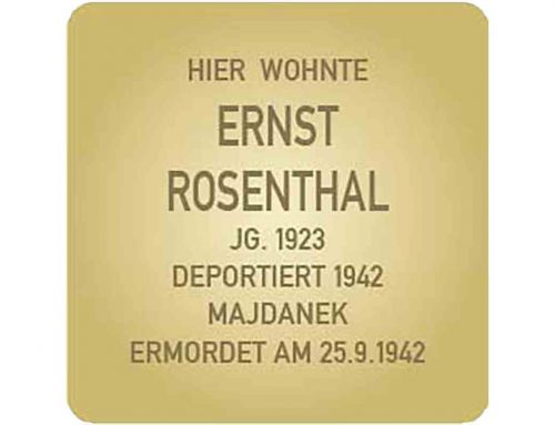 Stolperstein für Ernst Rosenthal