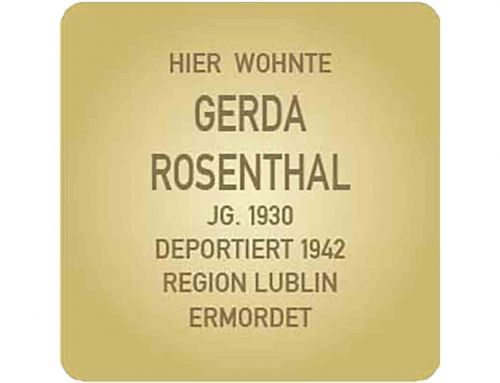 Stolperstein für Gerda Rosenthal