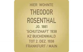 Stolperstein für Theodor Rosenthal