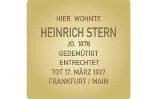 Stolperstein für Heinrich Stern