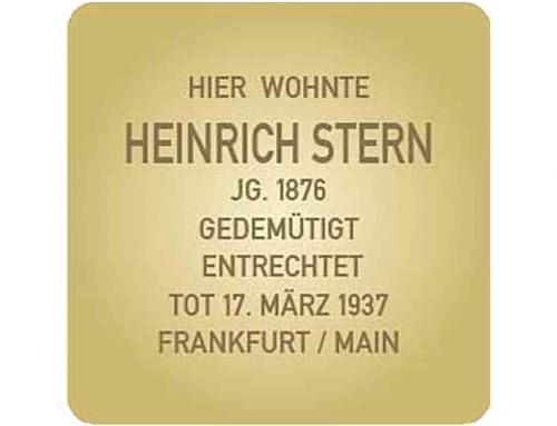 Stolperstein für Heinrich Stern