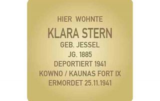 Stolperstein für Klara Stern